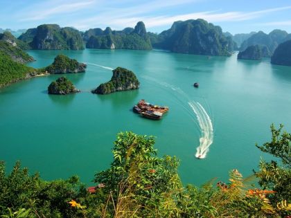 View over Ha long Bay, Vietnam