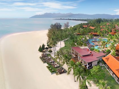 Meritus Pelangi Aerial View of the beach 