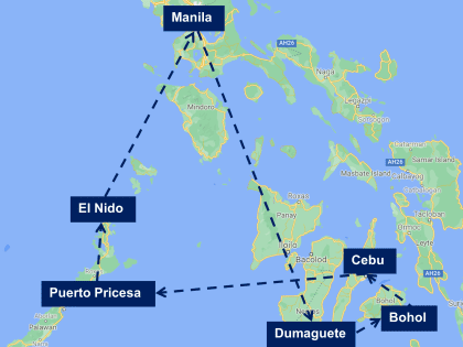 Map Great Philippine Journey