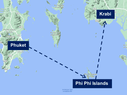 Map Thailand Island & Beaches