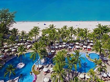 Katathani Phuket Beach Resort - Aerial with beach and pool