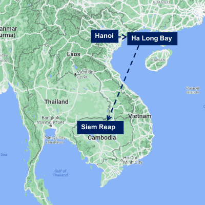 Map Best of Vietnam & Cambodia