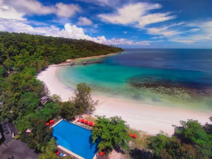 Aerial View Bunga Raya with Pool