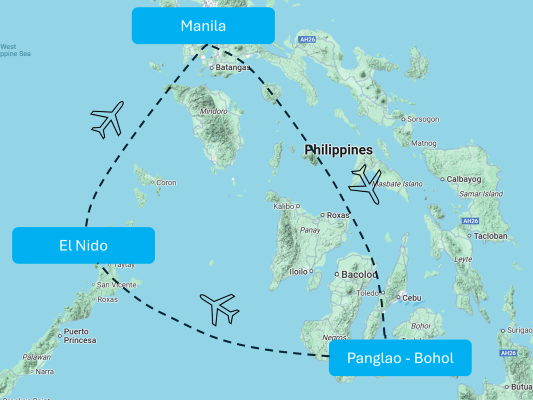 Philippines Highlights Map