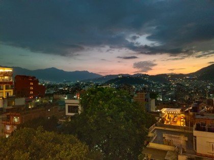 Sunset over Kathmandu